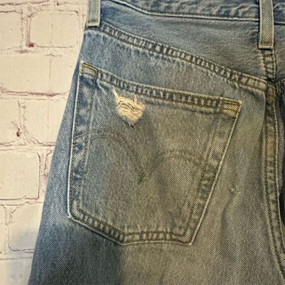 Vintage Levi's 501 Distressed Jeans Big E Tab Size W 25 L 26 - Picture 8 of 16